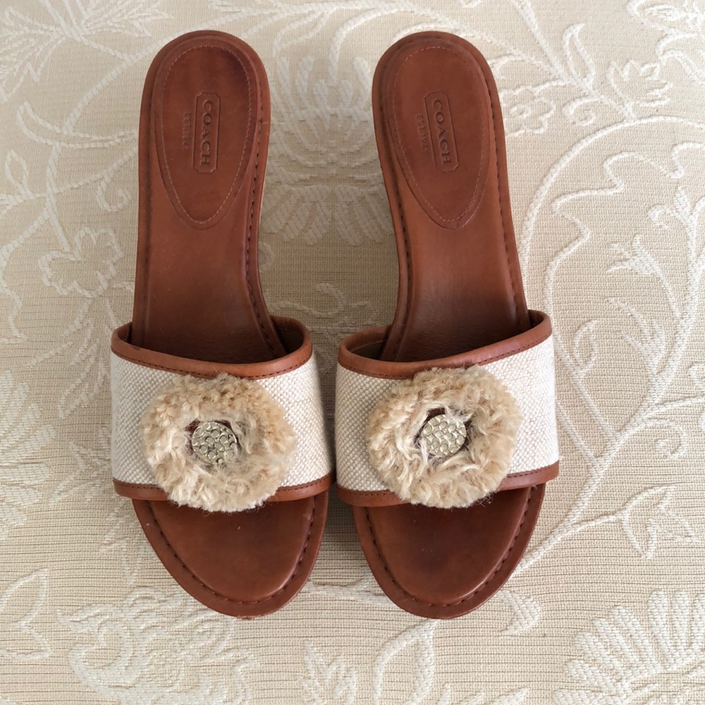Coach Jasmine wedge sandals